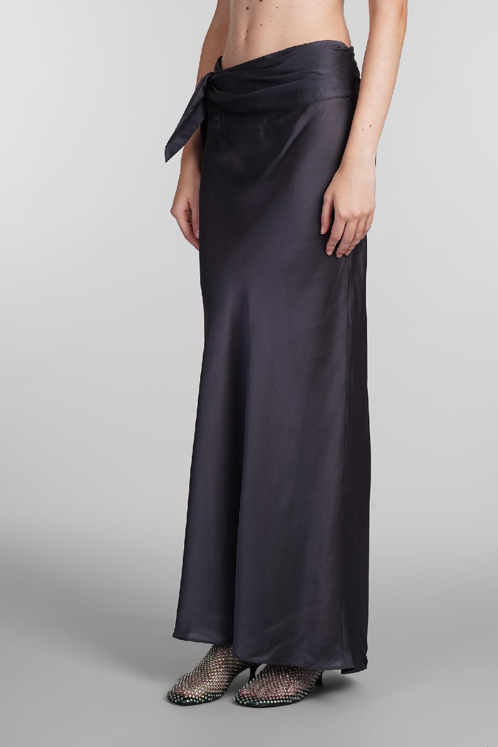 Deliberti Christopher Esber Gonna in seta grigia cod. 407682 - Deliberti The Luxury Shopping Consegna Veloce