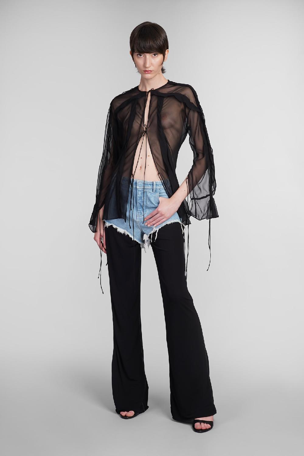 Deliberti Christopher Esber Camicia in seta nera cod. 402356 - Deliberti The Luxury Shopping Affare Del Giorno