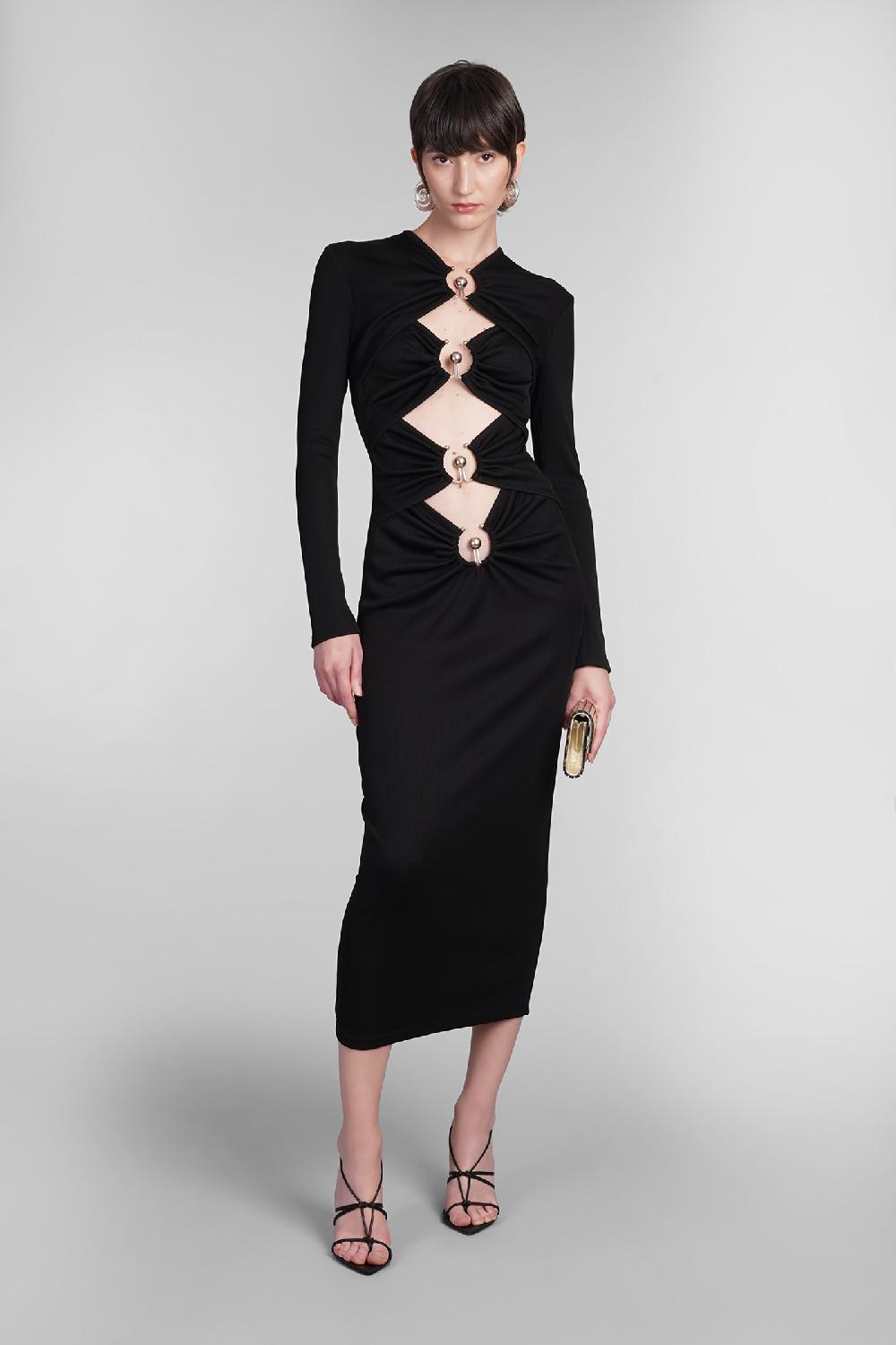 Deliberti Christopher Esber Abito in poliestere nero cod. 402361 - Deliberti The Luxury Shopping Presa