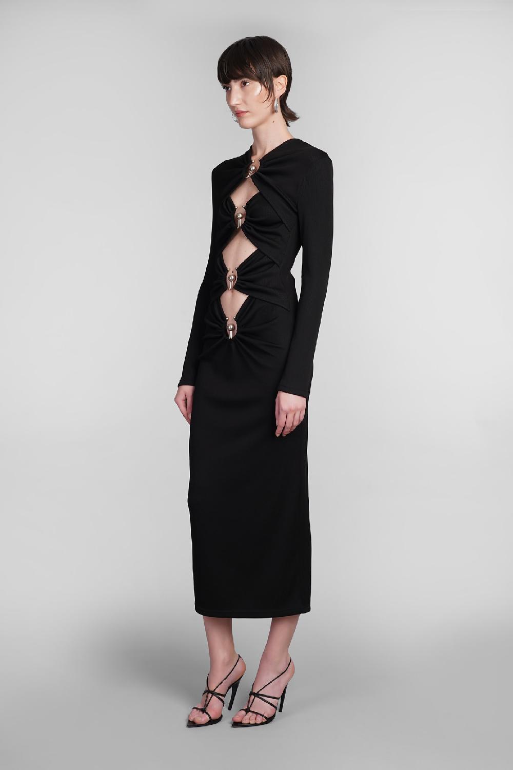 Deliberti Christopher Esber Abito in poliestere nero cod. 402361 - Deliberti The Luxury Shopping Presa