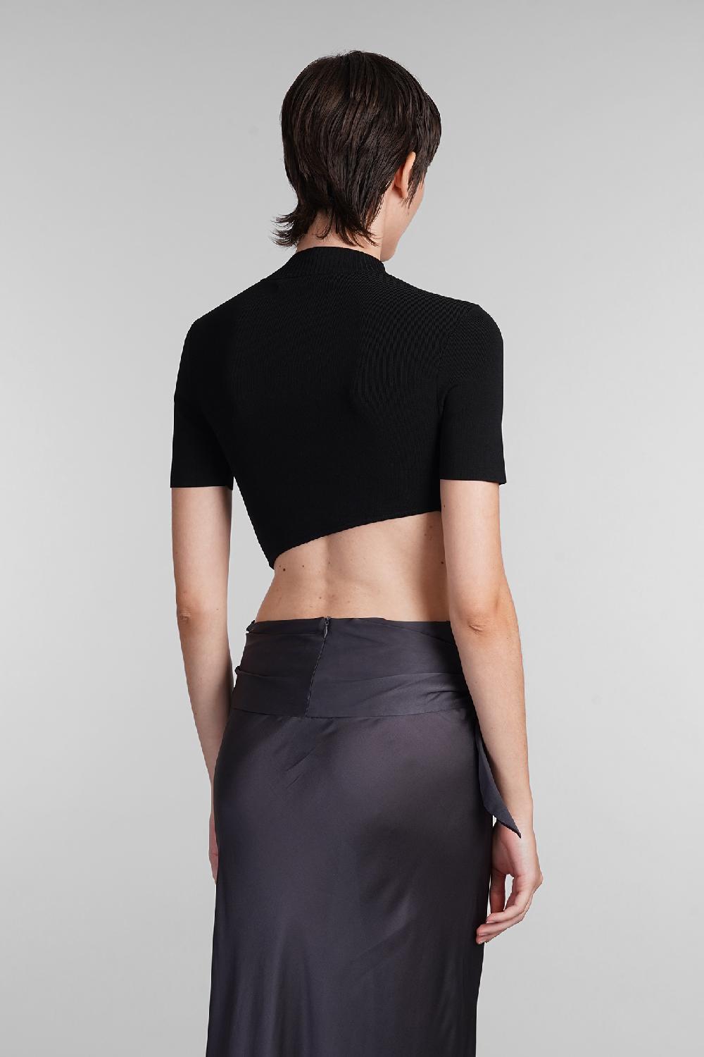 Deliberti Christopher Esber Topwear in viscosa nera cod. 402375 - Deliberti The Luxury Shopping Vendita Economica