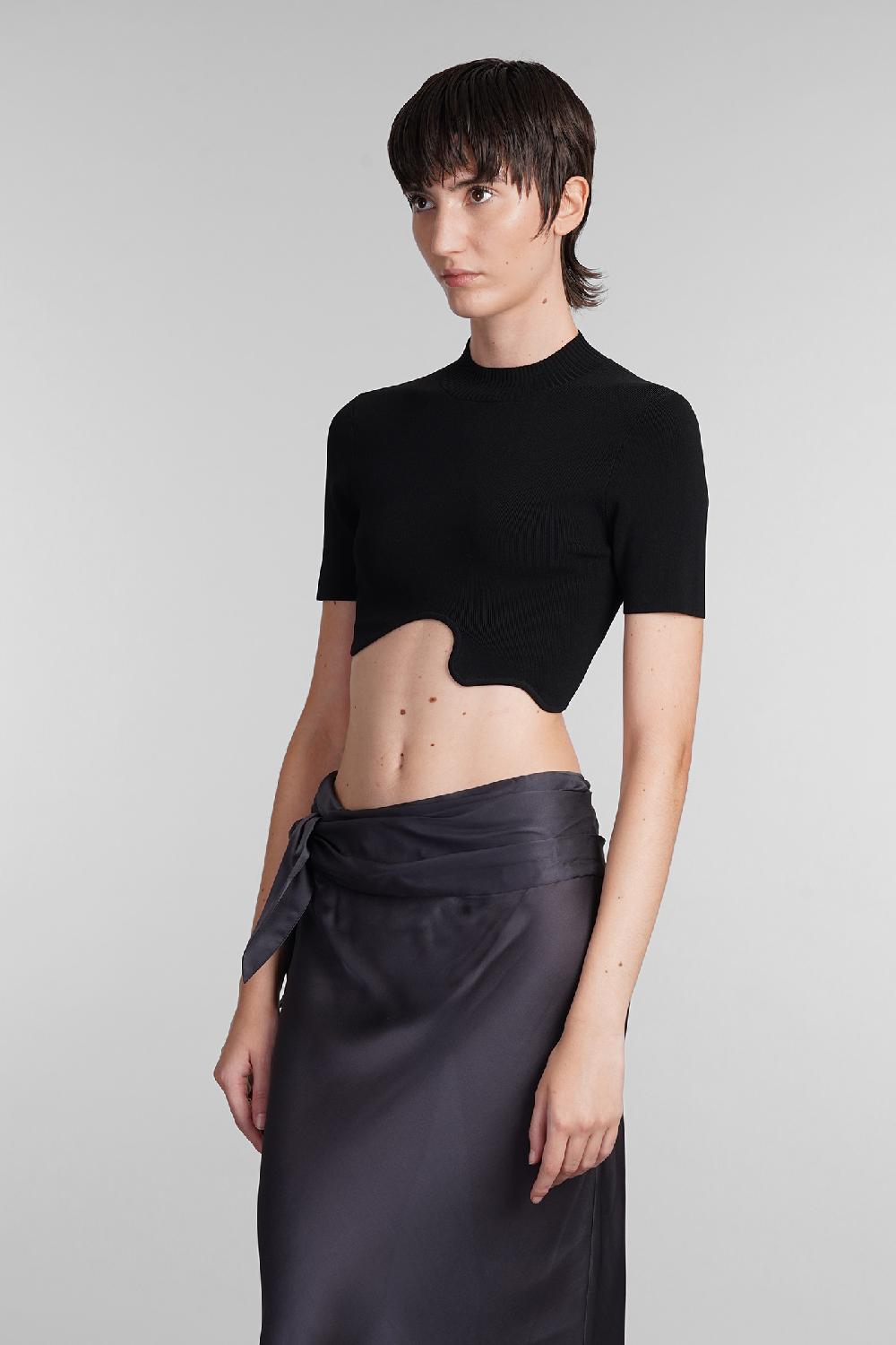 Deliberti Christopher Esber Topwear in viscosa nera cod. 402375 - Deliberti The Luxury Shopping Vendita Economica