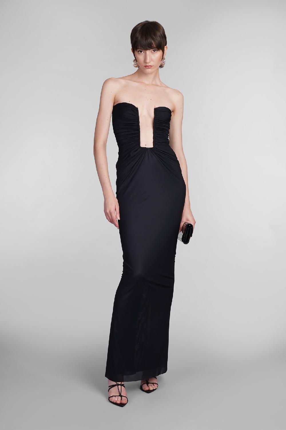 Deliberti Christopher Esber Abito in viscosa nera cod. 402376 - Deliberti The Luxury Shopping Saldi Di Fabbrica