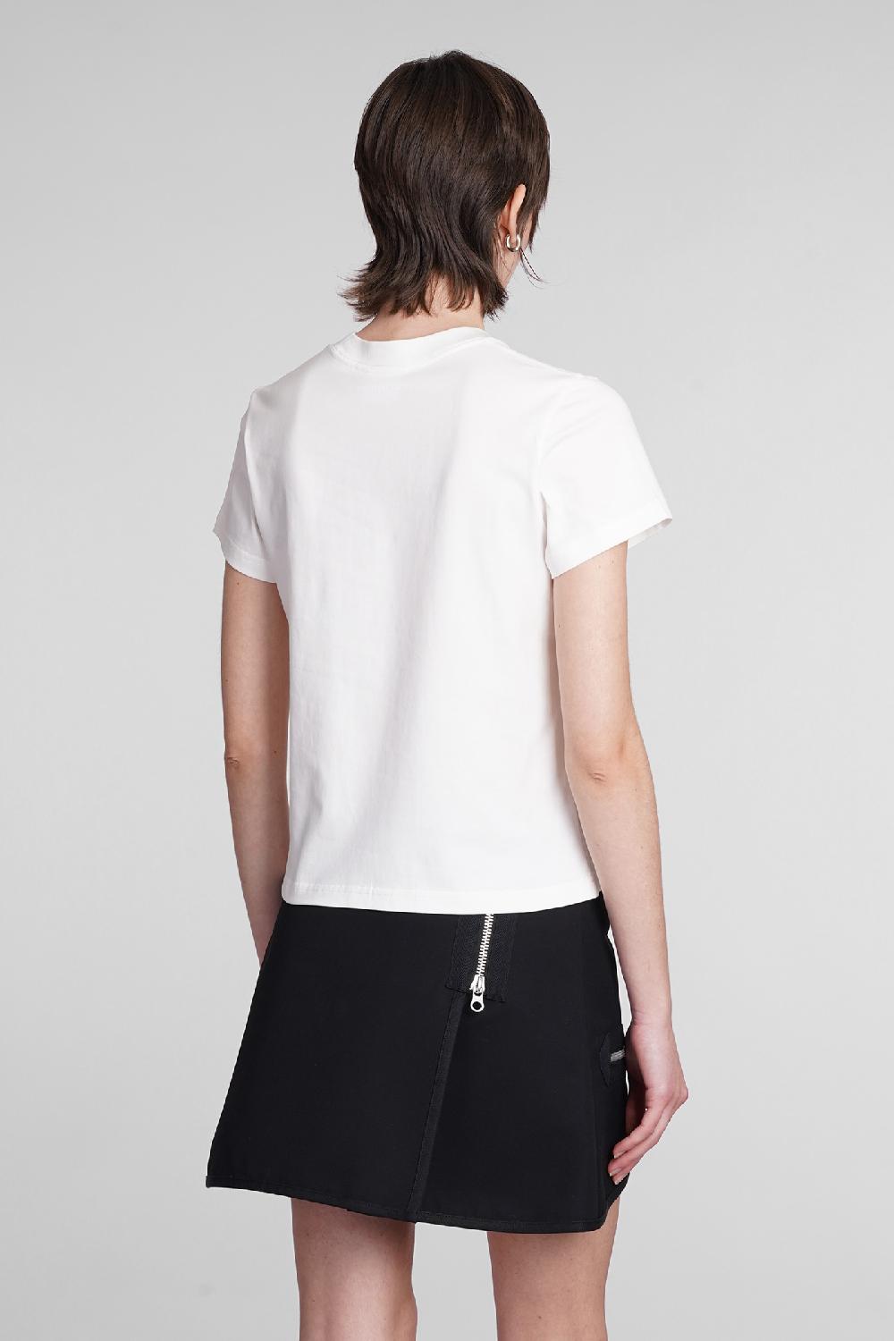 Deliberti Courreges T-shirt in cotone bianco cod. 398519 - Deliberti The Luxury Shopping Vendite Flash