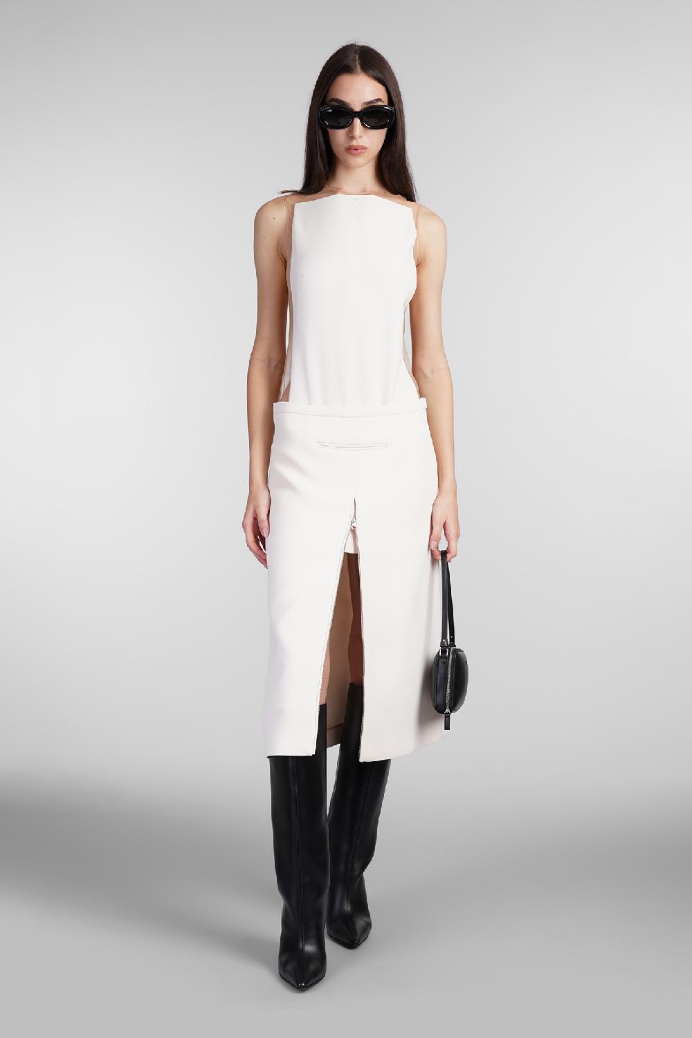 Deliberti Courreges Body in poliestere bianco cod. 409189 - Deliberti The Luxury Shopping Negozio
