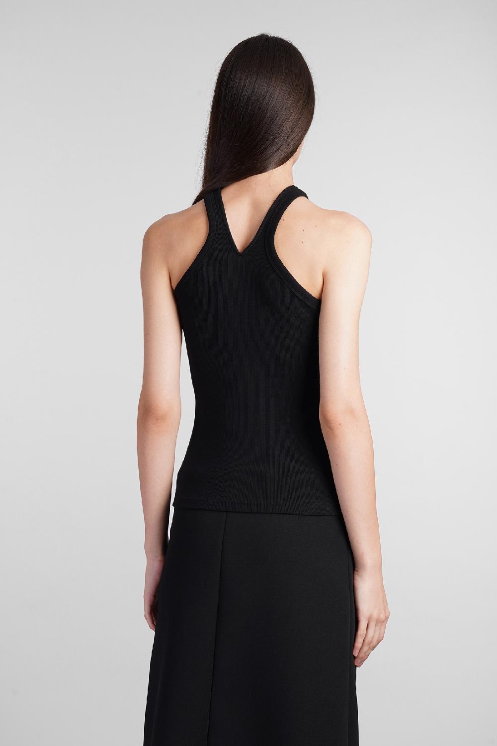 Deliberti Courreges Topwear in cotone nero cod. 408566 - Deliberti The Luxury Shopping In Saldo