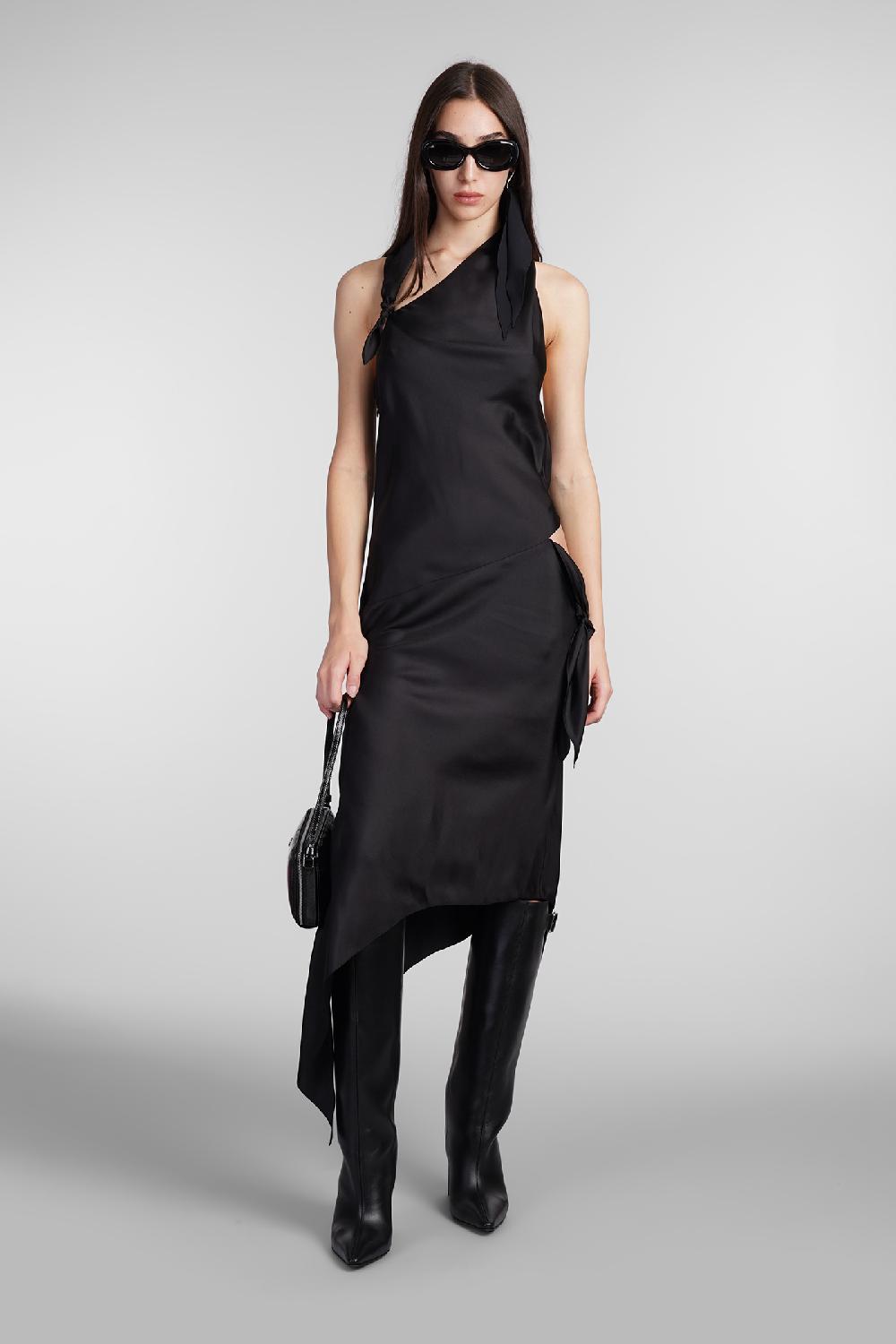 Deliberti Courreges Abito in seta nera cod. 409346 - Deliberti The Luxury Shopping Nuova