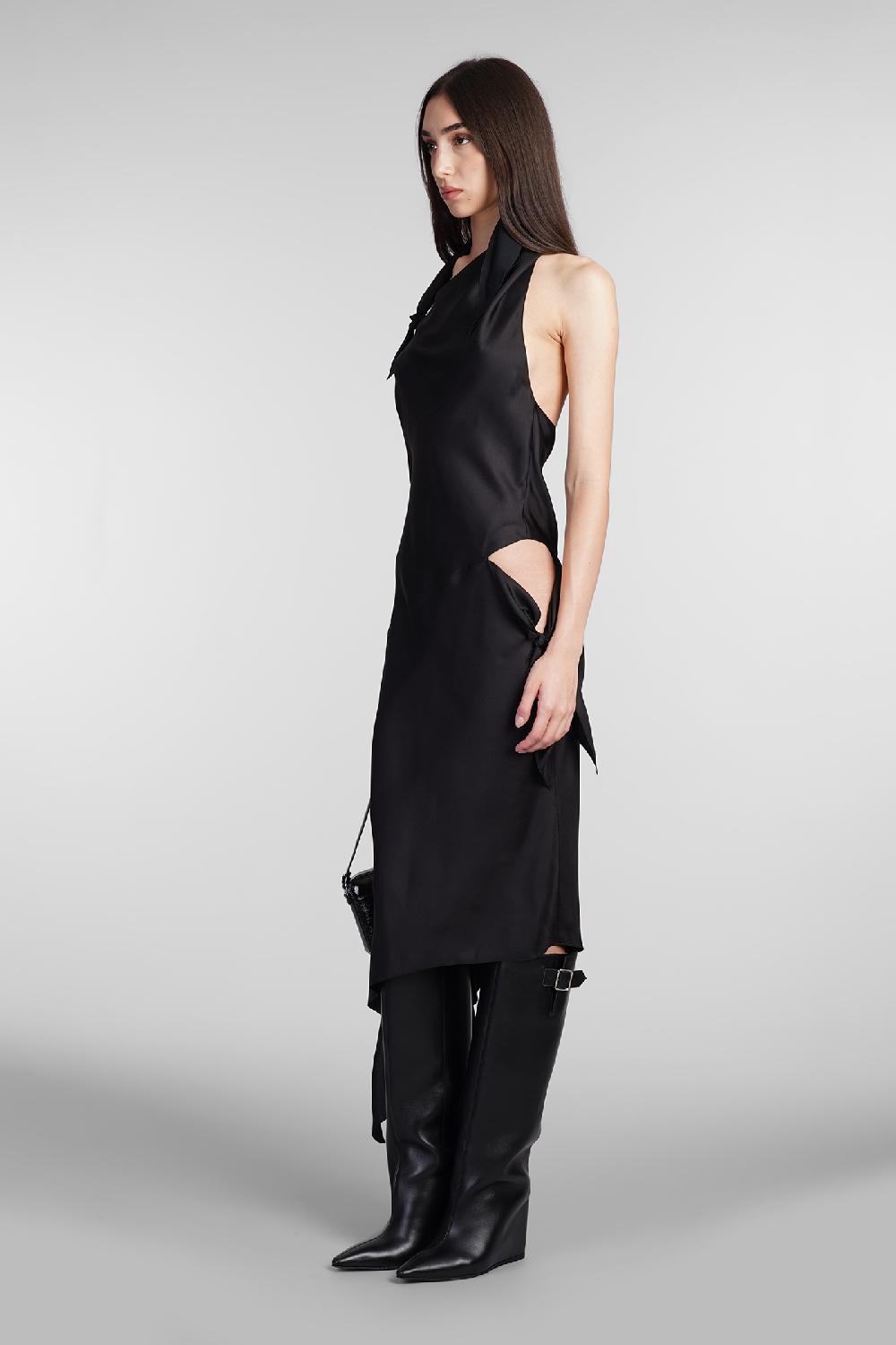 Deliberti Courreges Abito in seta nera cod. 409346 - Deliberti The Luxury Shopping Nuova