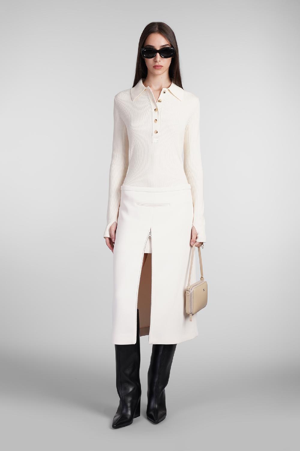 Deliberti Courreges Polo in cotone beige cod. 408569 - Deliberti The Luxury Shopping Moda