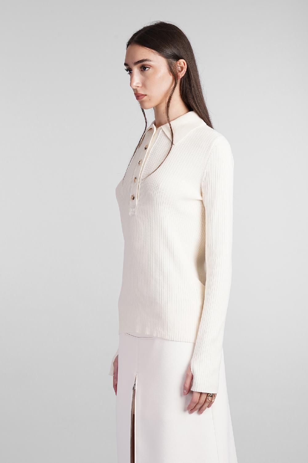 Deliberti Courreges Polo in cotone beige cod. 408569 - Deliberti The Luxury Shopping Moda