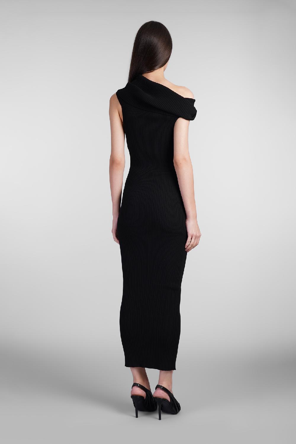 Deliberti Courreges Abito in viscosa nera cod. 408570 - Deliberti The Luxury Shopping Spedizione gratuita