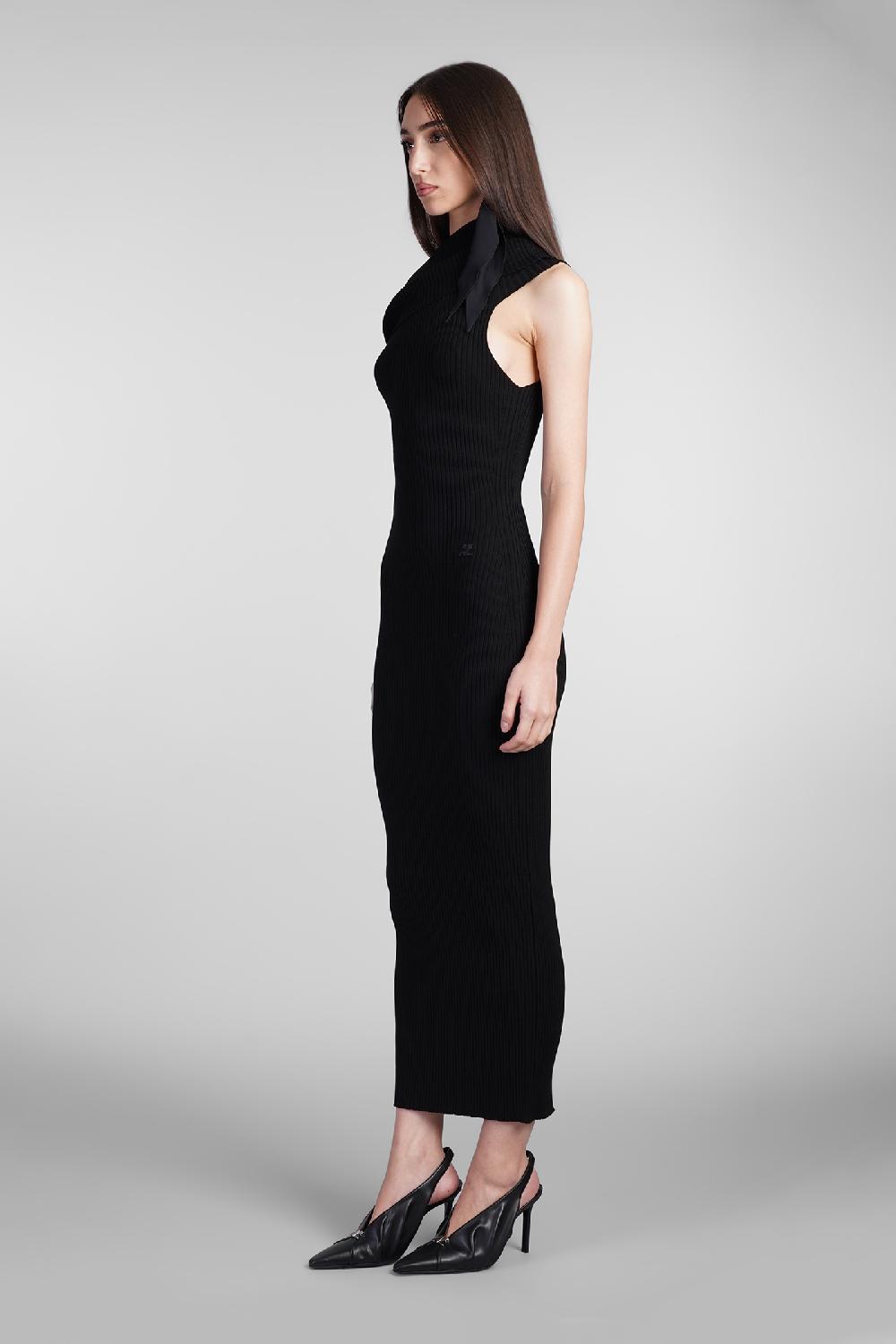 Deliberti Courreges Abito in viscosa nera cod. 408570 - Deliberti The Luxury Shopping Spedizione gratuita