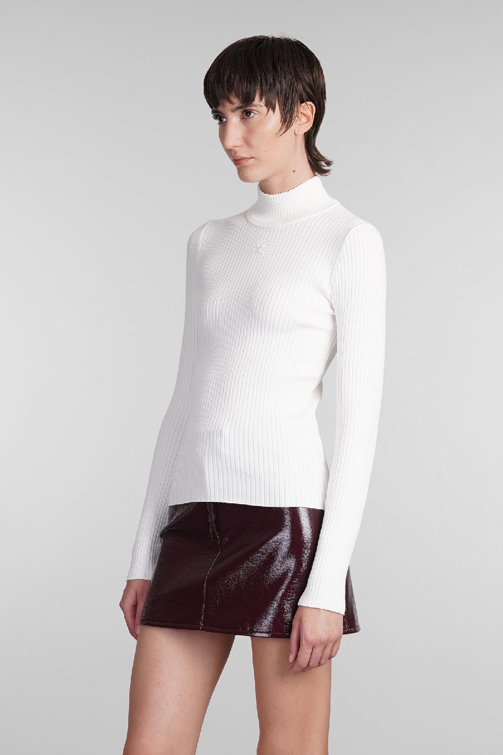 Deliberti Courreges Maglia in viscosa bianca cod. 408092 - Deliberti The Luxury Shopping Negozio online di fabbrica