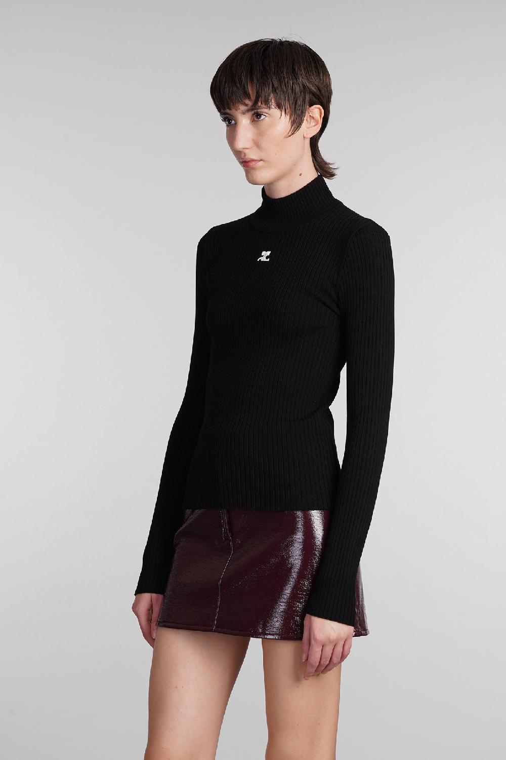 Deliberti Courreges Maglia in viscosa nera cod. 408094 - Deliberti The Luxury Shopping Offerta speciale