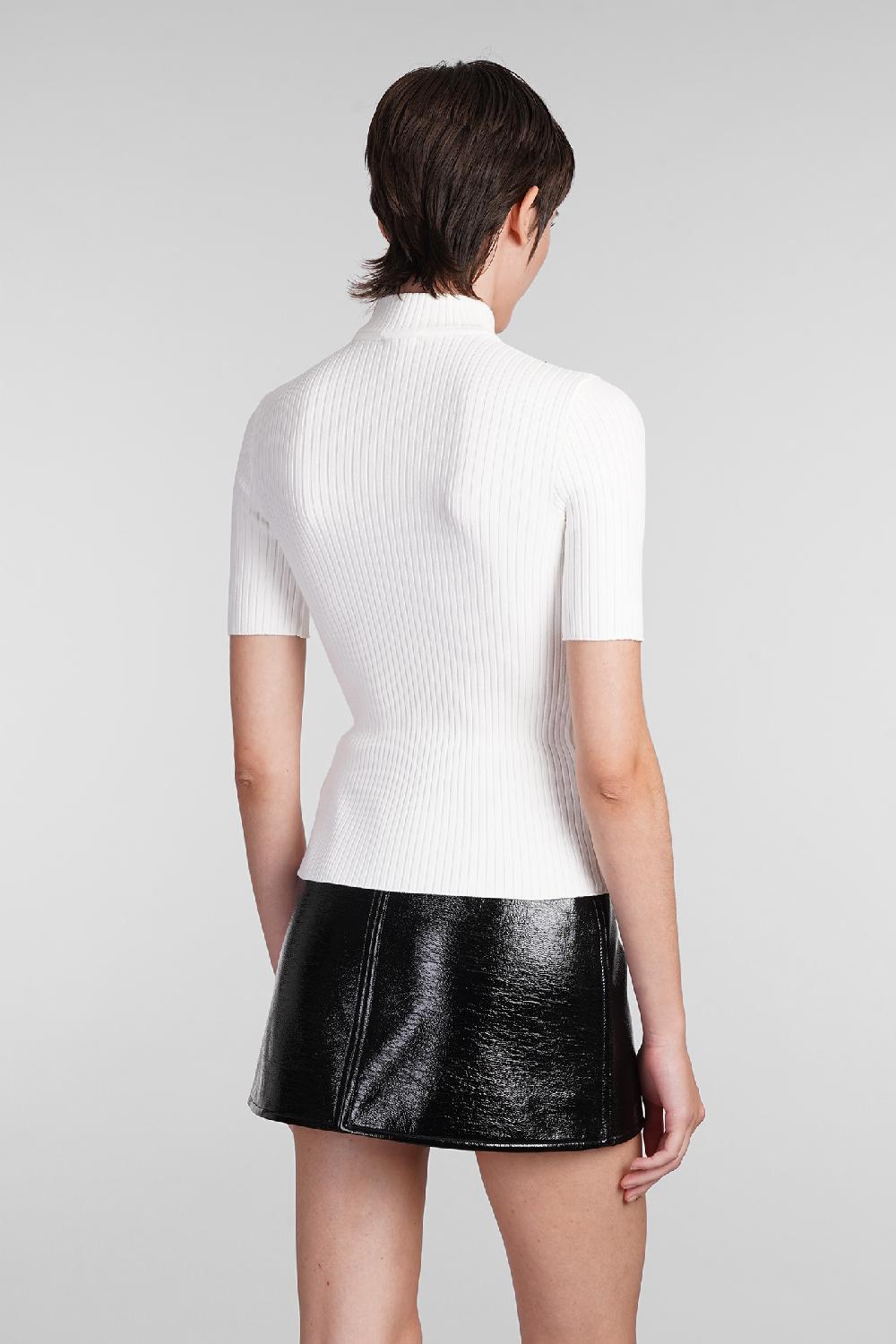 Deliberti Courreges Maglia in viscosa bianca cod. 408095 - Deliberti The Luxury Shopping Comprare a buon mercato