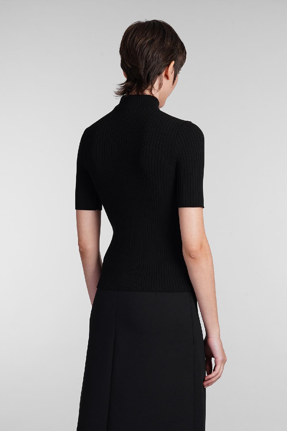 Deliberti Courreges Maglia in viscosa nera cod. 408097 - Deliberti The Luxury Shopping Flash Sale