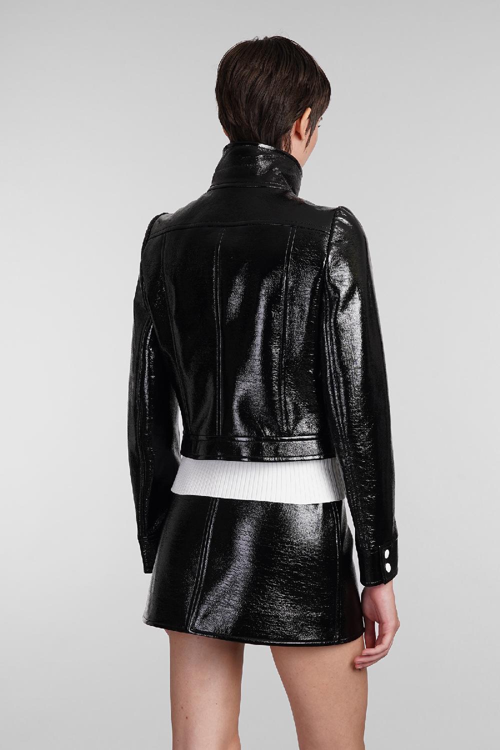 Deliberti Courreges Giacca casual in poliuretano nero cod. 408098 - Deliberti The Luxury Shopping Fornitura limitata