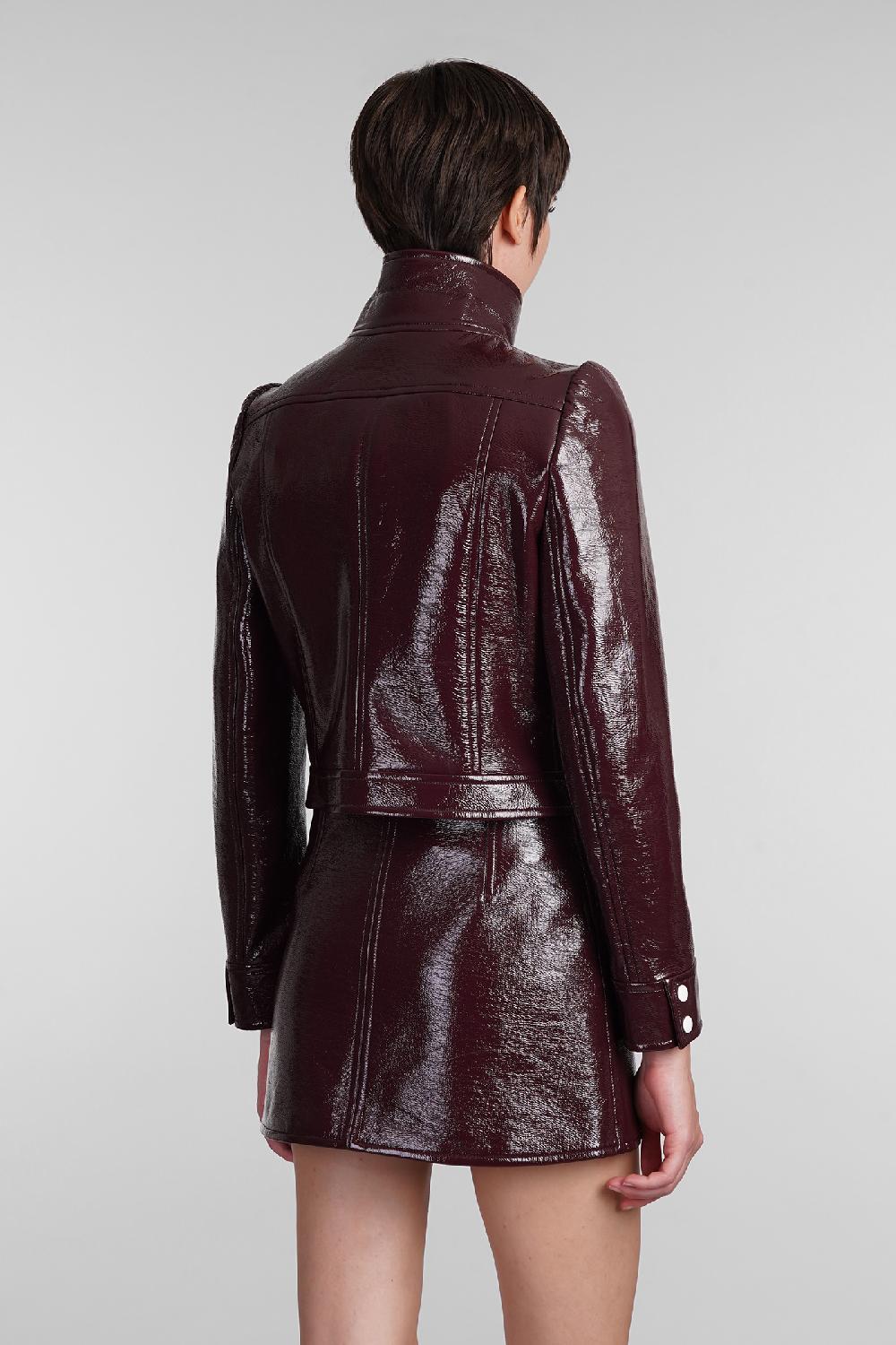 Deliberti Courreges Giacca casual in poliuretano bordeaux cod. 408099 - Deliberti The Luxury Shopping Shopping online