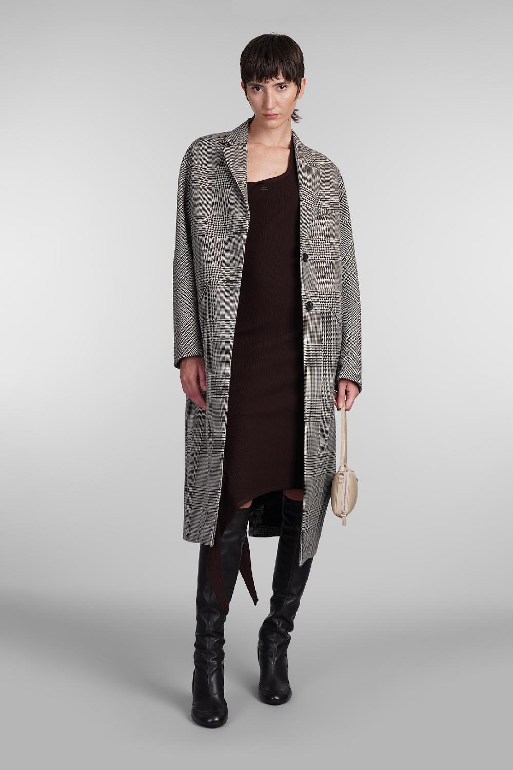 Deliberti Courreges Abito in viscosa marrone cod. 408103 - Deliberti The Luxury Shopping Offerta natalizia