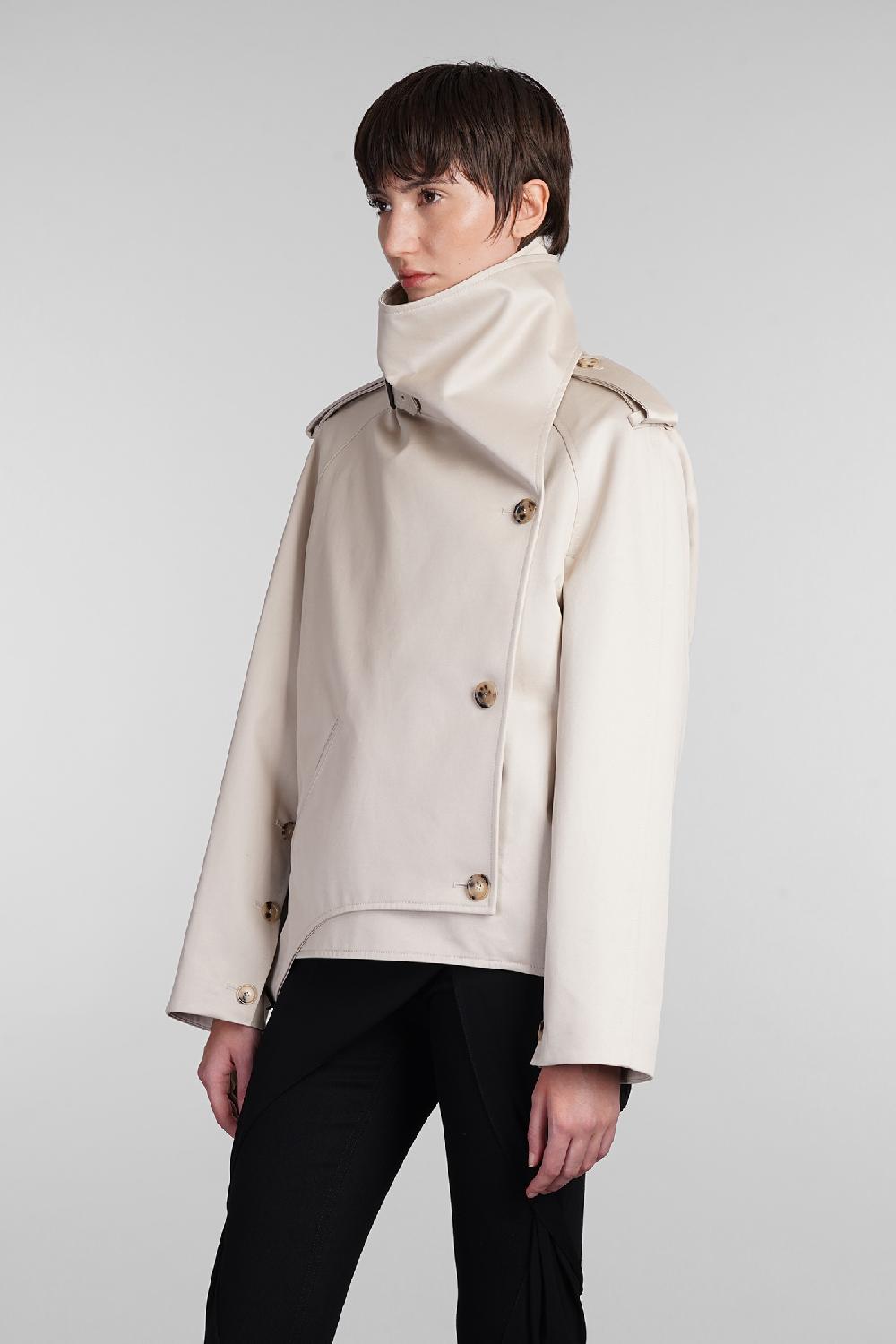 Deliberti Courreges Giacca casual in cotone beige cod. 408104 - Deliberti The Luxury Shopping Offerta Pasqua