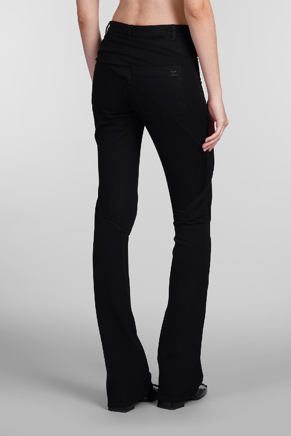 Deliberti Courreges Pantalone in cotone nero cod. 408106 - Deliberti The Luxury Shopping Offerta Giorno del Papà
