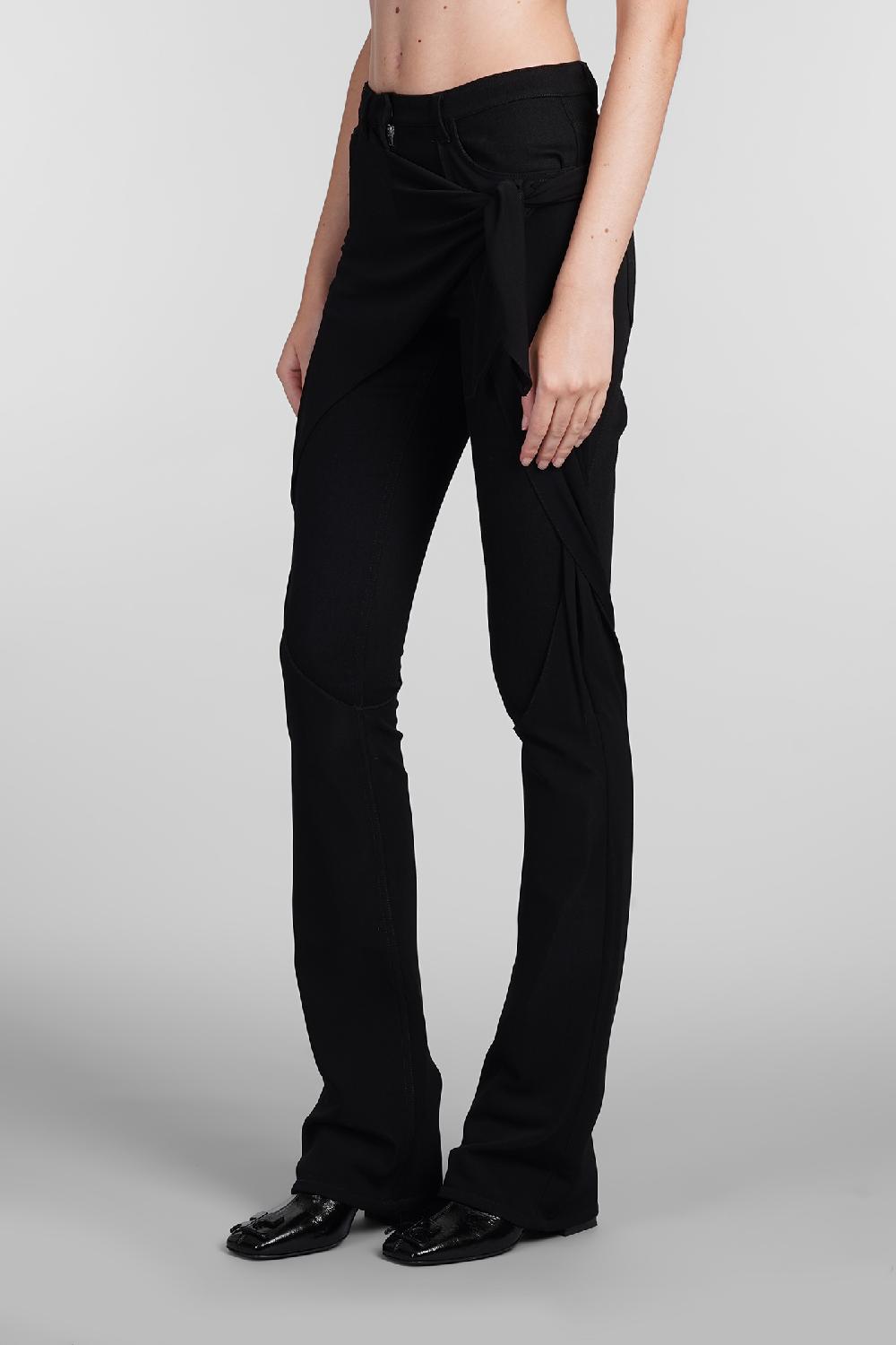 Deliberti Courreges Pantalone in cotone nero cod. 408106 - Deliberti The Luxury Shopping Offerta Giorno del Papà