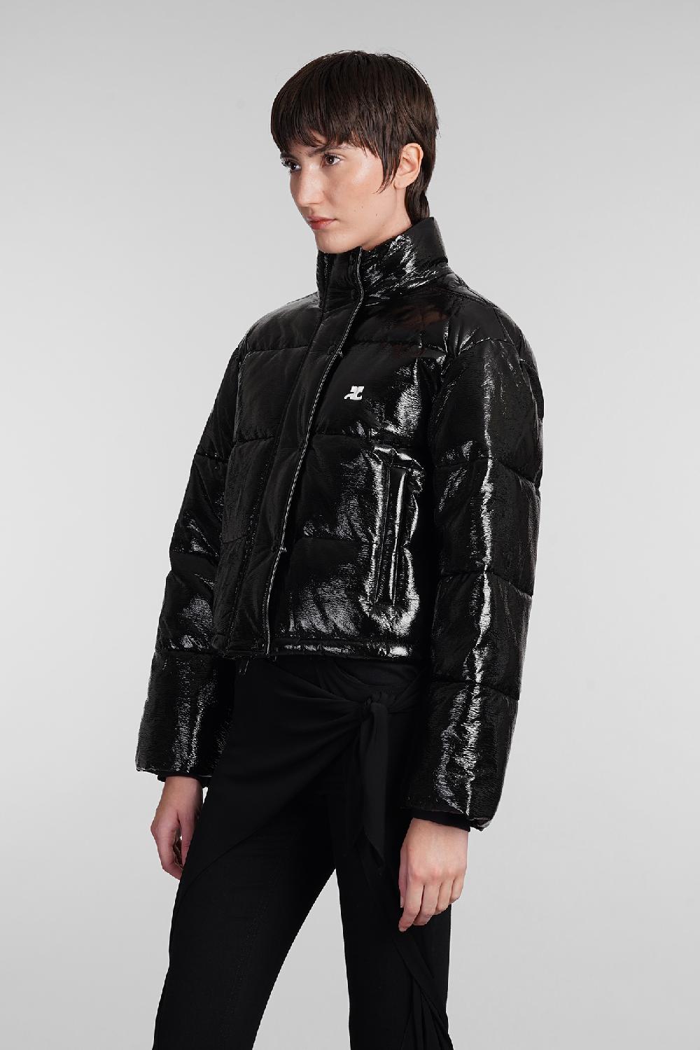 Deliberti Courreges Piumino in poliammide nera cod. 408117 - Deliberti The Luxury Shopping Smaltimento dello stoccaggio