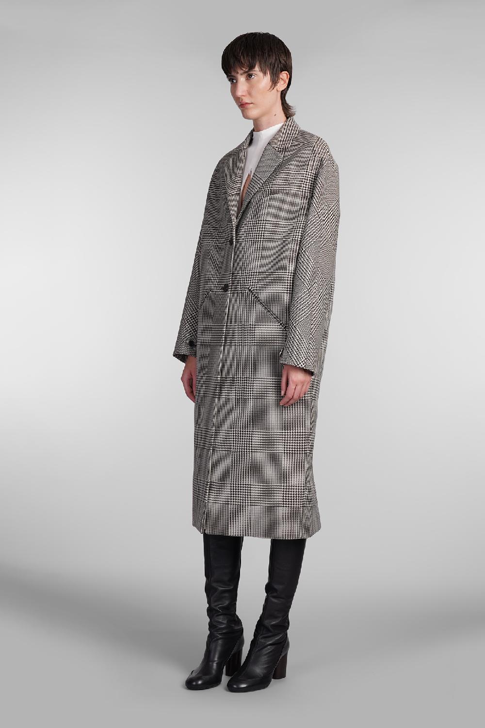 Deliberti Courreges Cappotto in lana beige cod. 408118 - Deliberti The Luxury Shopping Vendita calda
