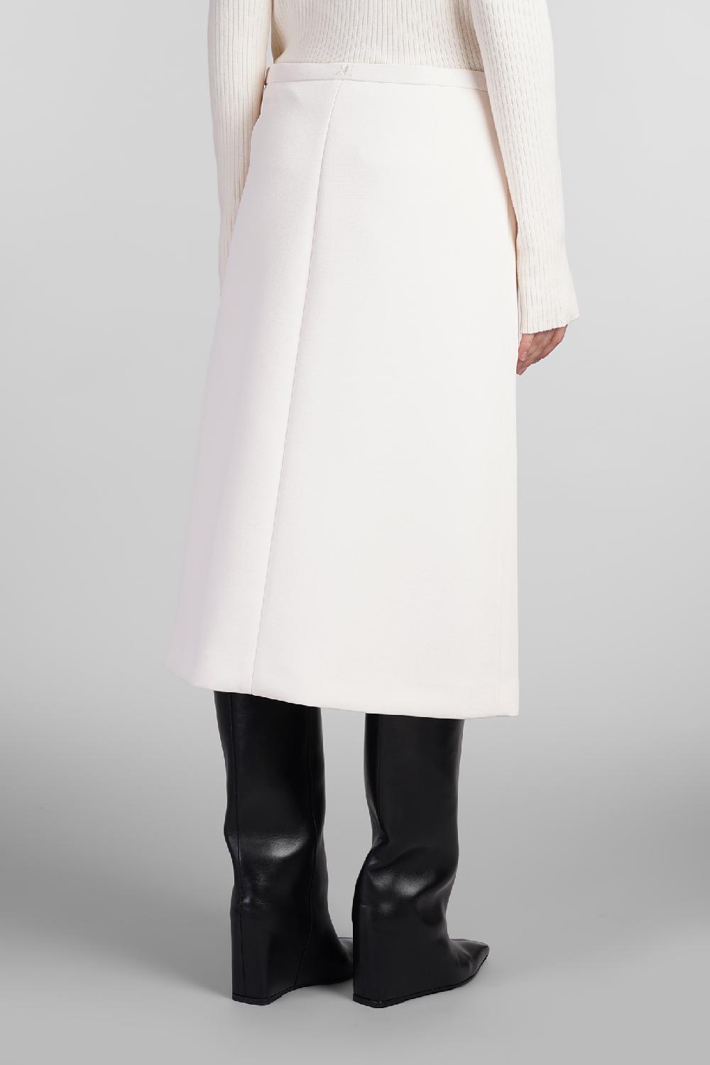 Deliberti Courreges Gonna in poliestere beige cod. 408120 - Deliberti The Luxury Shopping Latest fashion