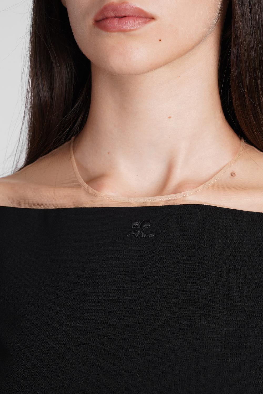 Deliberti Courreges Body in poliestere nero cod. 408554 - Deliberti The Luxury Shopping Offerta temporanea