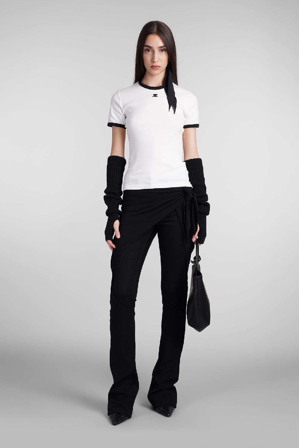 Deliberti Courreges T-shirt in cotone bianco cod. 408558 - Deliberti The Luxury Shopping Lightning offer