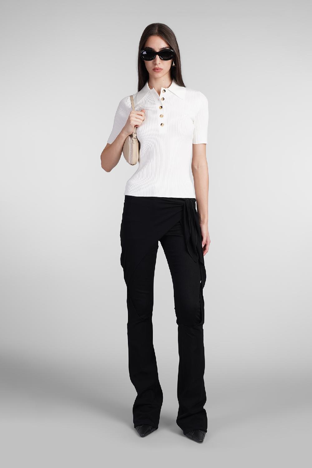 Deliberti Courreges Polo in viscosa beige cod. 408560 - Deliberti The Luxury Shopping Nuovi prodotti