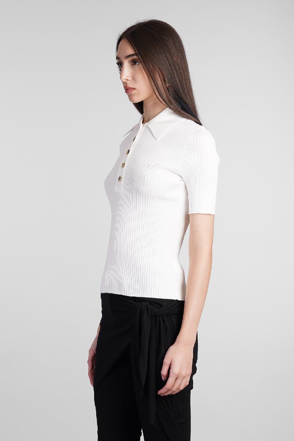 Deliberti Courreges Polo in viscosa beige cod. 408560 - Deliberti The Luxury Shopping Nuovi prodotti
