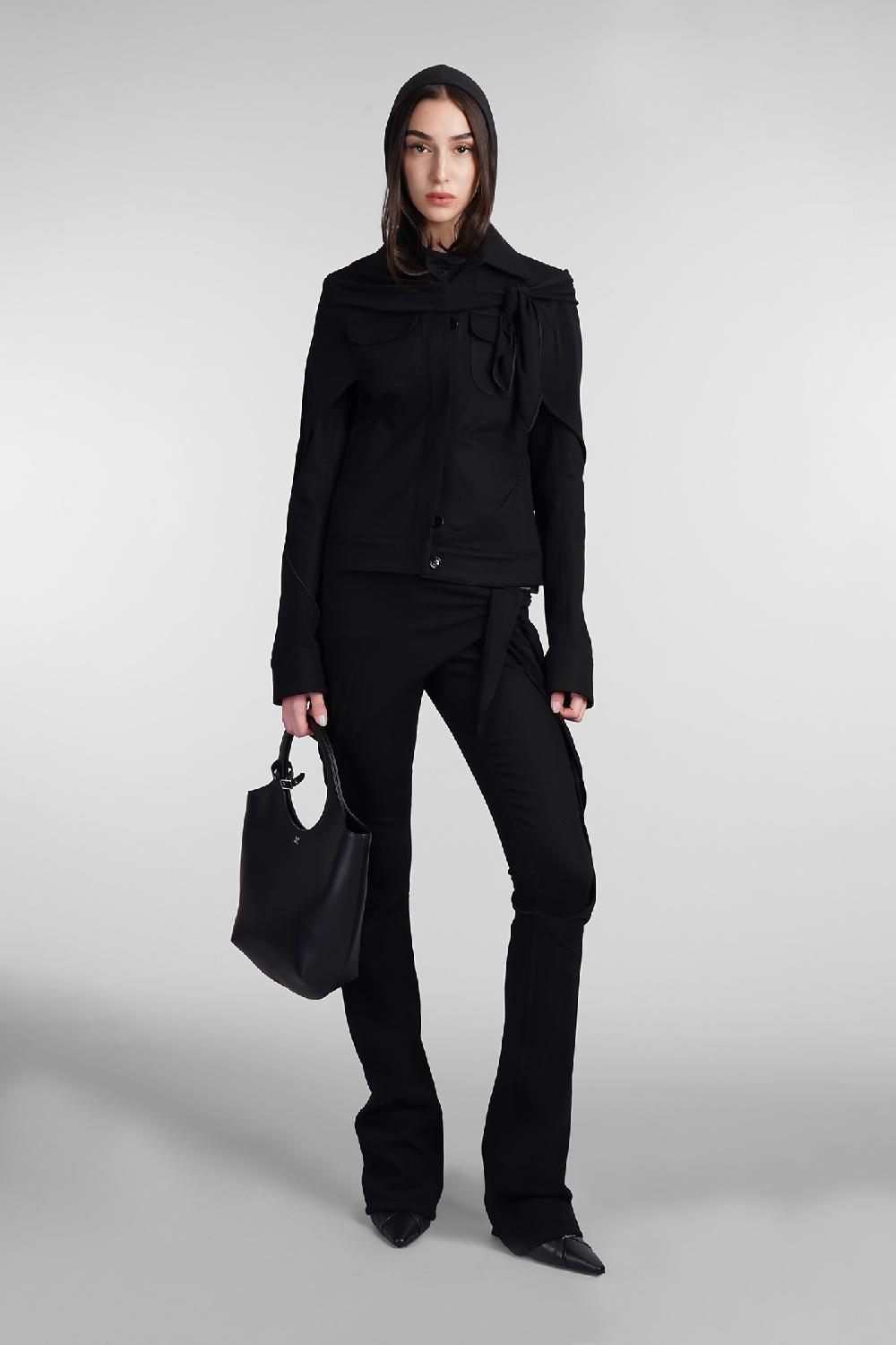 Deliberti Courreges Giacca casual in cotone nero cod. 409188 - Deliberti The Luxury Shopping Liquidazione