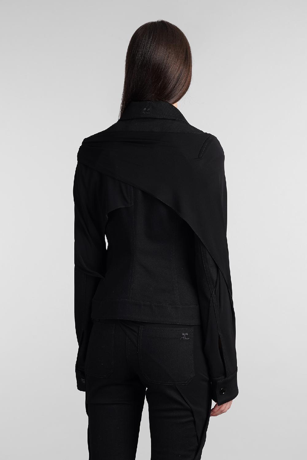Deliberti Courreges Giacca casual in cotone nero cod. 409188 - Deliberti The Luxury Shopping Liquidazione