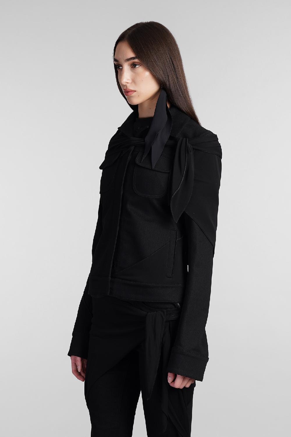 Deliberti Courreges Giacca casual in cotone nero cod. 409188 - Deliberti The Luxury Shopping Liquidazione