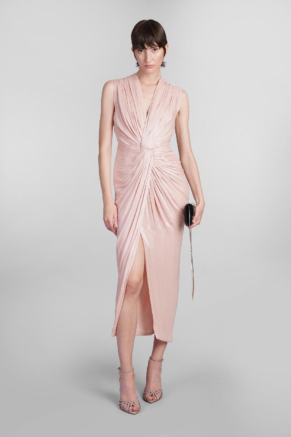 Deliberti Costarellos Abito franca in poliestere rosa cod. 401965 - Deliberti The Luxury Shopping Offerte giornaliere