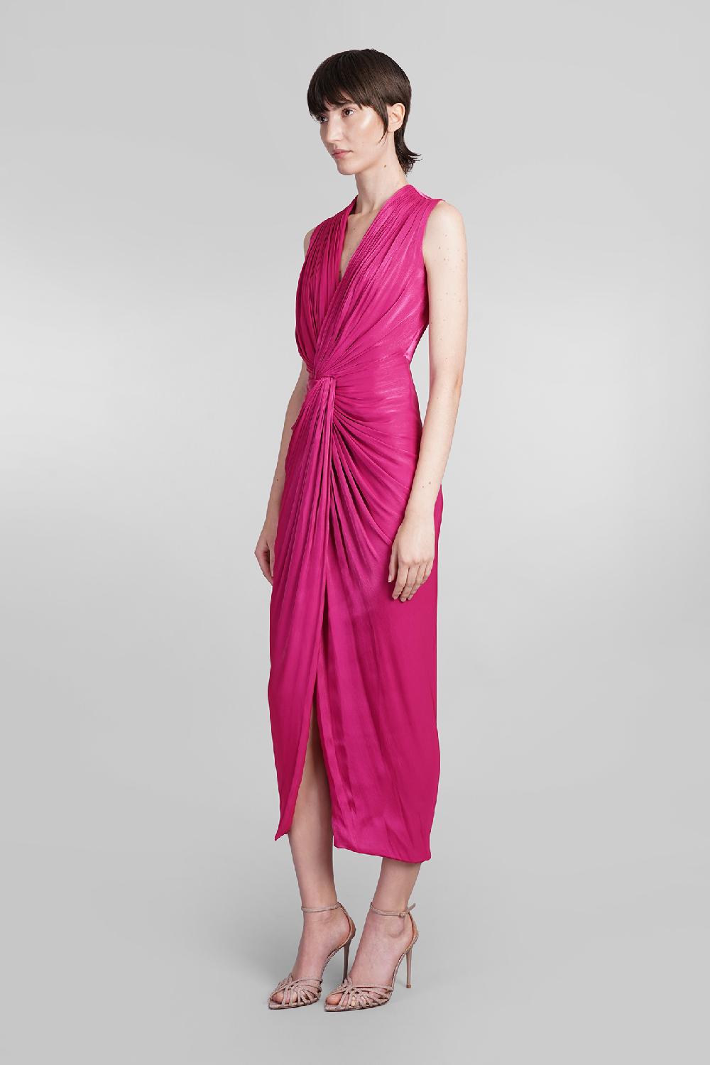 Deliberti Costarellos Abito franca in poliestere fucsia cod. 401966 - Deliberti The Luxury Shopping Offerte speciali