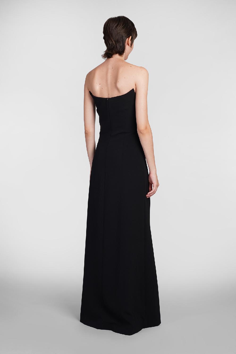 Deliberti Costarellos Abito fara in poliestere nero cod. 406738 - Deliberti The Luxury Shopping Prezzo basso