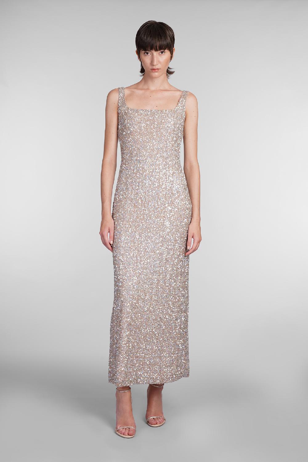 Deliberti Costarellos Abito harper in poliestere oro cod. 406740 - Deliberti The Luxury Shopping Offerta settimanale