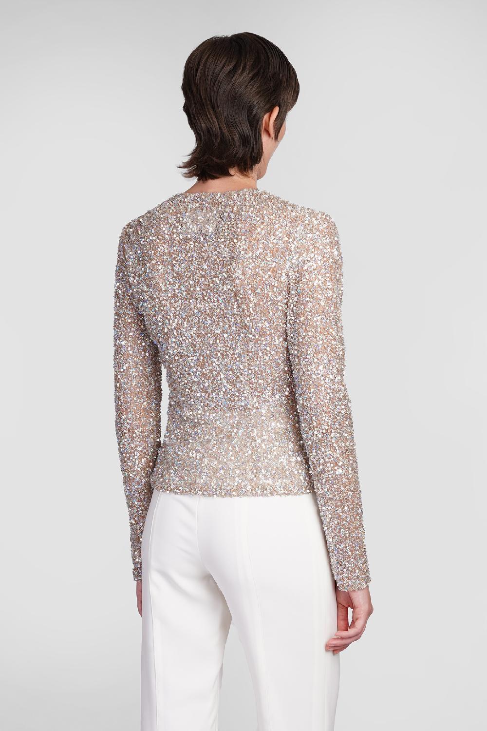 Deliberti Costarellos Topwear noa in poliestere oro cod. 406741 - Deliberti The Luxury Shopping Ritorno libero