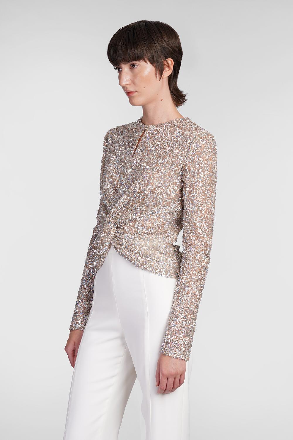 Deliberti Costarellos Topwear noa in poliestere oro cod. 406741 - Deliberti The Luxury Shopping Ritorno libero