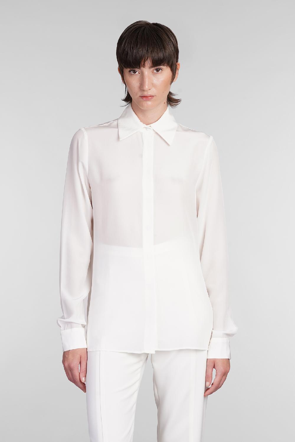 Deliberti Costarellos Camicia keltie in seta beige cod. 406742 - Deliberti The Luxury Shopping Ultimi tre giorni