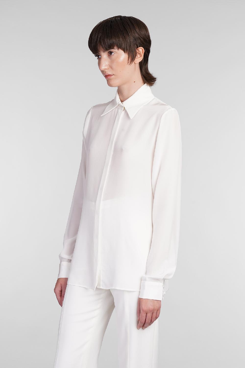 Deliberti Costarellos Camicia keltie in seta beige cod. 406742 - Deliberti The Luxury Shopping Ultimi tre giorni