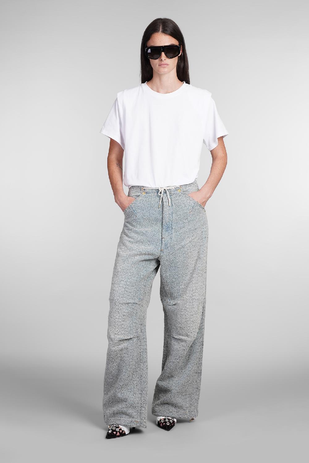 Deliberti DarkPark Jeans daisy in cotone celeste cod. 404816 - Deliberti The Luxury Shopping ACQUISTA ORA