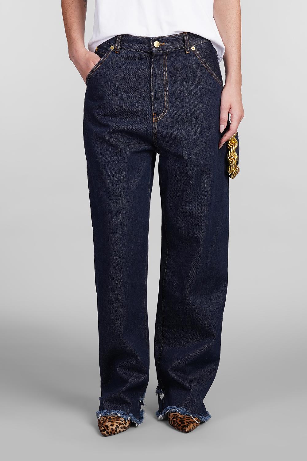 Deliberti DarkPark Jeans lisa in cotone blu cod. 404820 - Deliberti The Luxury Shopping Promozione temporanea