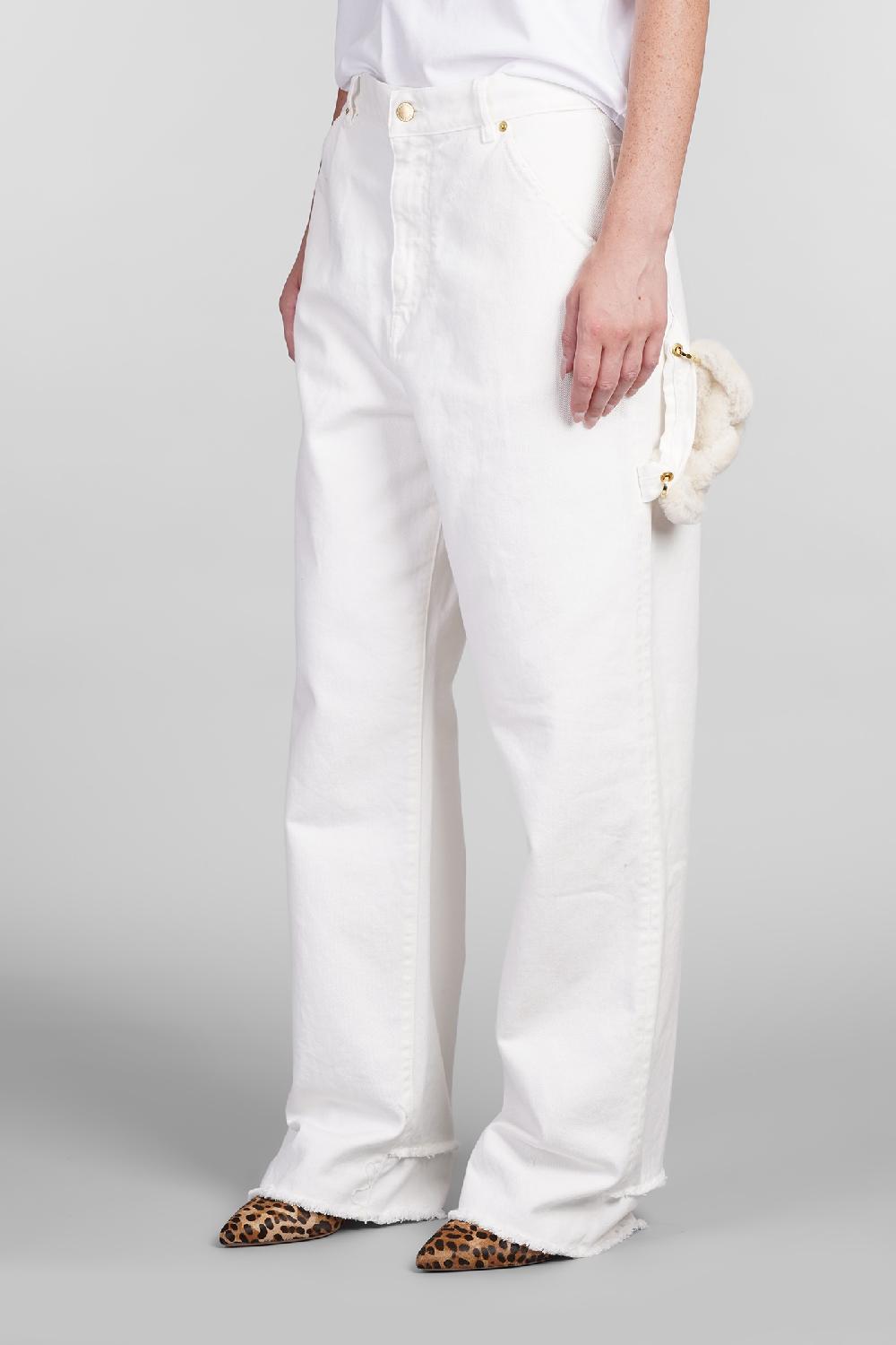 Deliberti DarkPark Jeans lisa in cotone bianco cod. 404821 - Deliberti The Luxury Shopping Fino al 50% di sconto