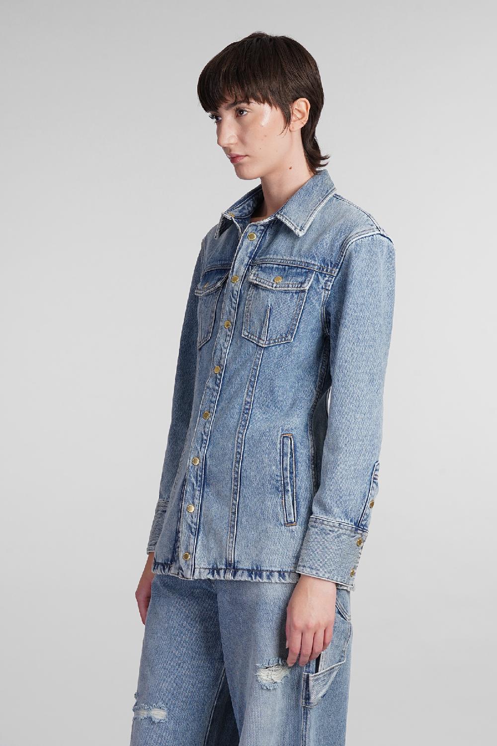 Deliberti DarkPark Giacche denim nicole in denim blu cod. 408994 - Deliberti The Luxury Shopping Fino al 65% di sconto