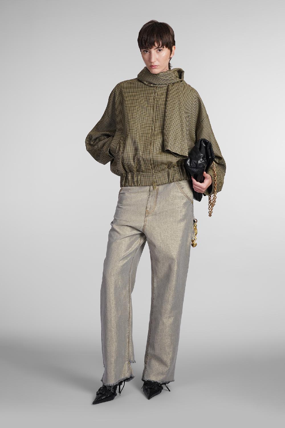 Deliberti DarkPark Bomber lee in lana verde cod. 408995 - Deliberti The Luxury Shopping Only for today