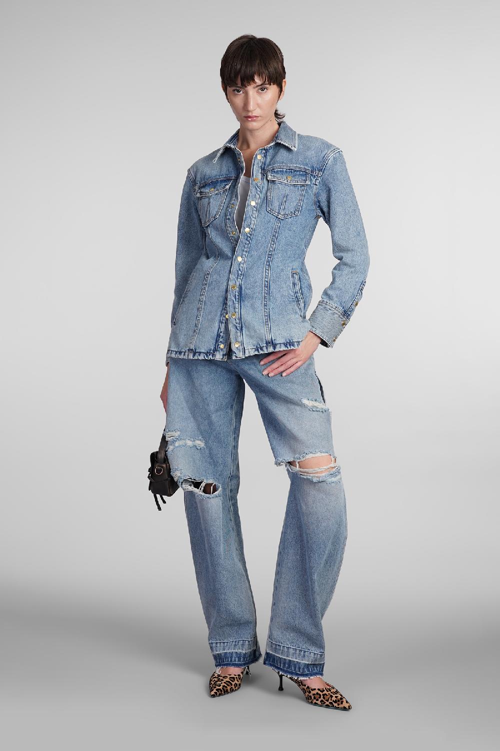 Deliberti DarkPark Jeans audrey in denim blu cod. 408997 - Deliberti The Luxury Shopping Sostegno trimestrale